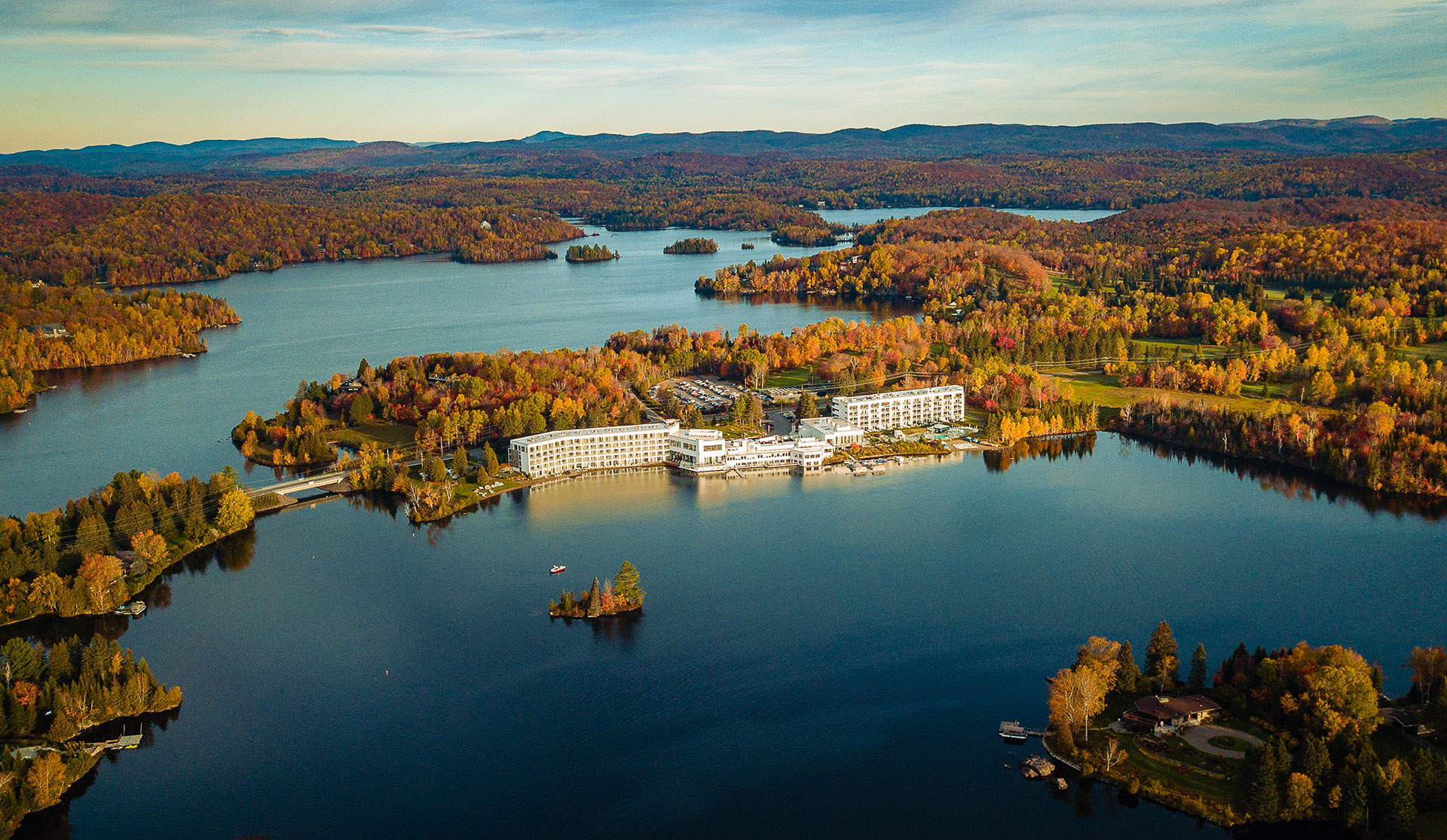 Fall colors at Esterel Resort Laurentides Quebec
