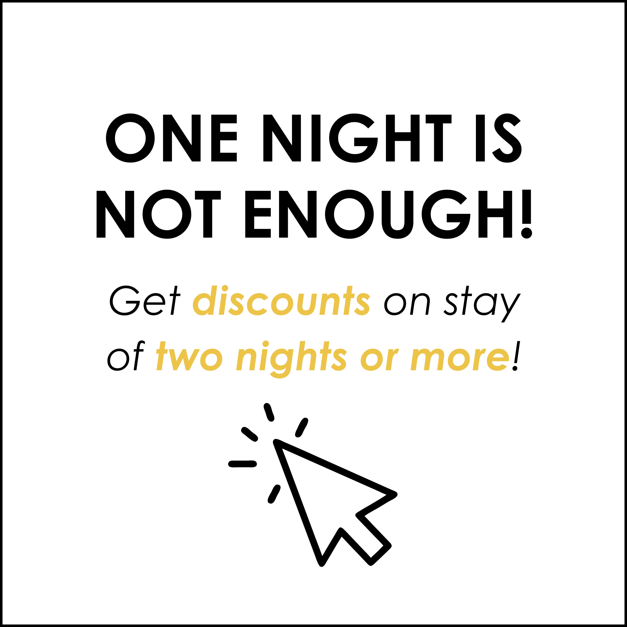 Long stay discounts POPUP