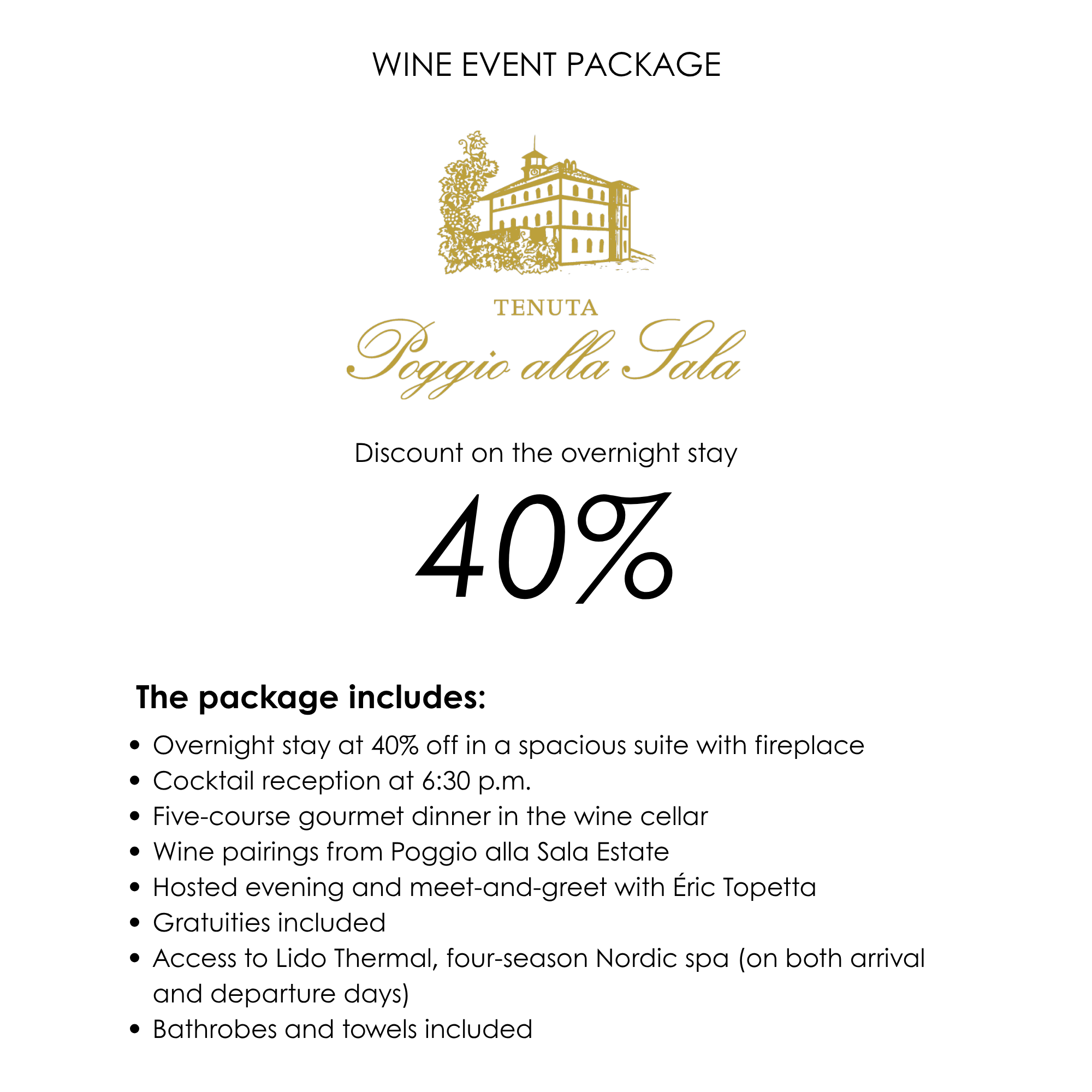 Vinicole winemaker dinner Poggio alla Sala
